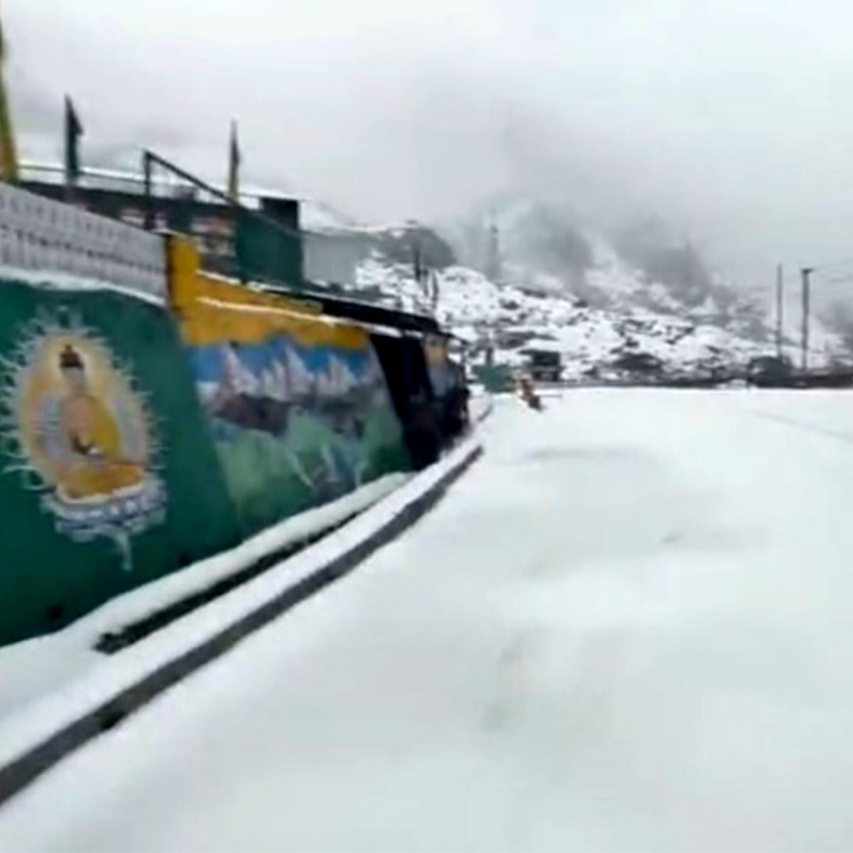 সিকিমে তুষারপাত ১