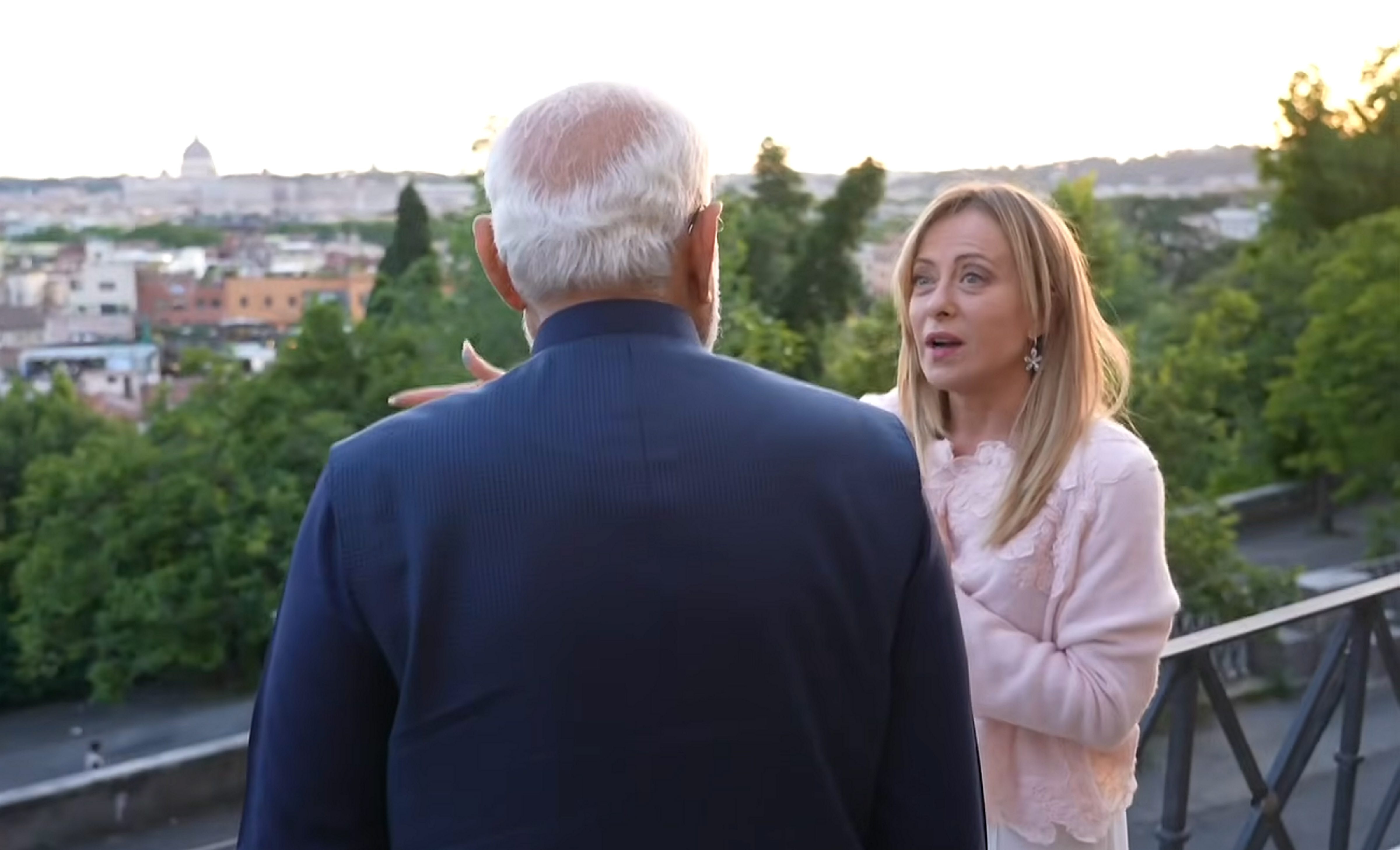 Narendra Modi Giorgia Meloni