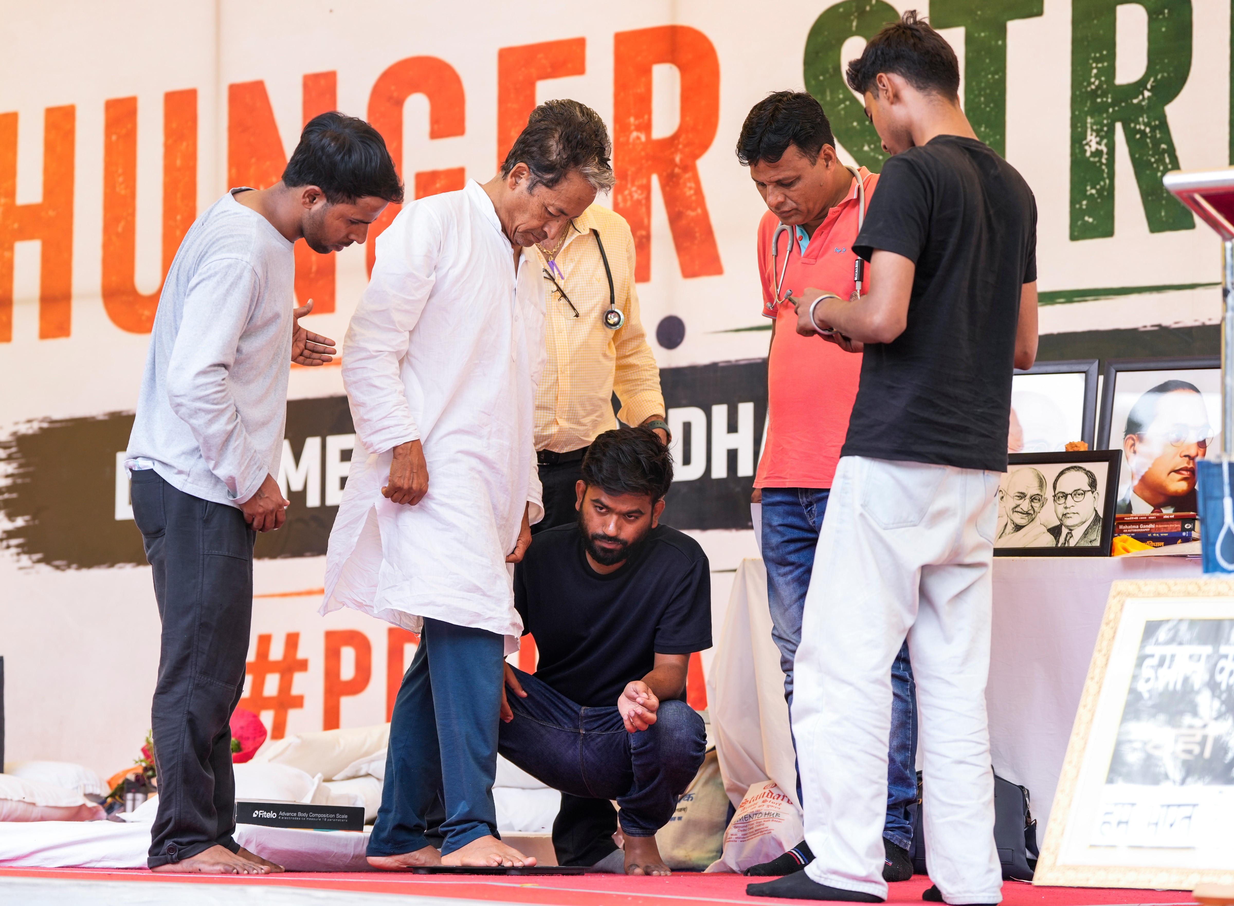 ২৮ জুন থেকে টানা অনশন চলছে