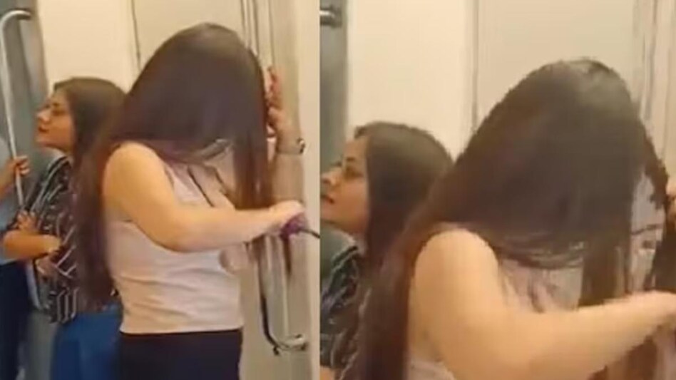 दिल्ली मेट्रो को लड़की ने बना दिया ब्यूटी पार्लर, हेयर स्ट्रेट करते हुए वीडियो वायरल, वीडियो देखकर लोग बोले- यही बाकी रह गया The girl made Delhi Metro a beauty parlour, while straightening her hair, the video went viral, people said after watching the video – this is what remained