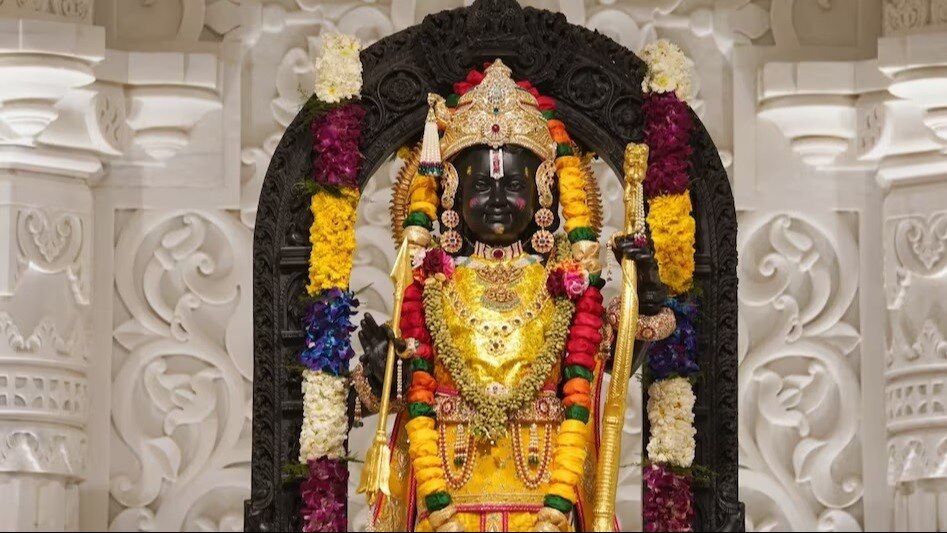 অযোধ্যায় রামলালার মূর্তি। ফাইল ছবি