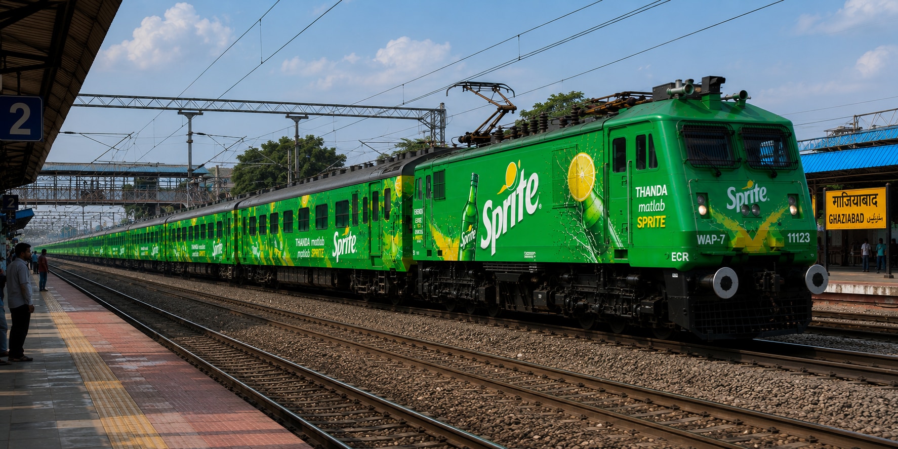 IRCTC train advertisement