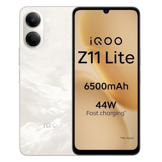 iQOO Z11 Lite 44W 5G - 43% की छूट iQOO Z11 Lite 44W 5G - 43% की छूट