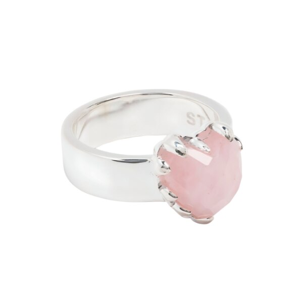 Stolen Girlfriends Club Love Claw Rose Quartz Ring, ₹22,900 approx.