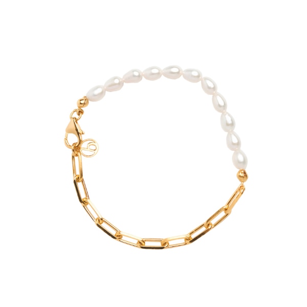 Butter & Co Link and Pearl Bracelet, ₹4,900