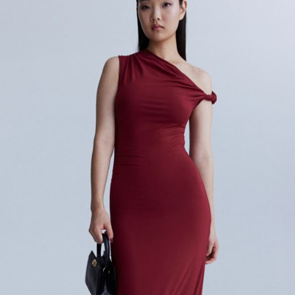H&M Twist-Detail One-Shoulder Dress, ₹1,499