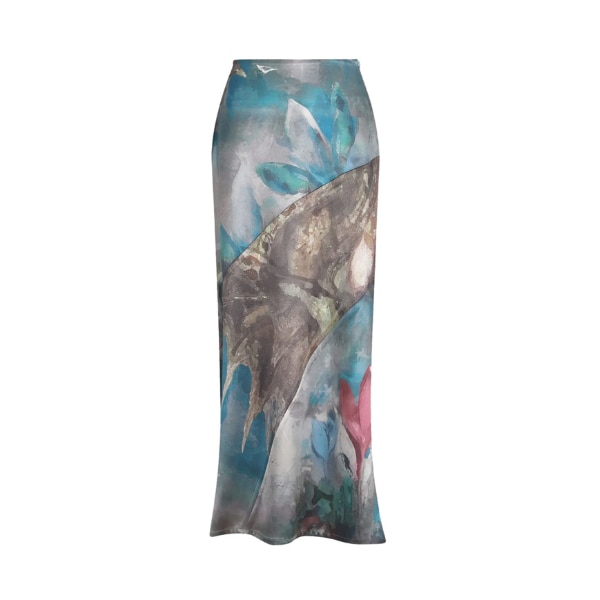 Almost Gods Dream Of The Orient Midi Satin Skirt, ₹10,500