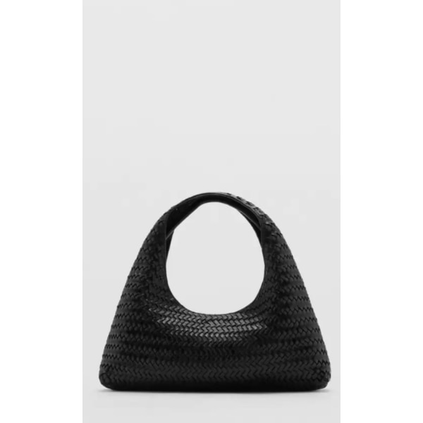 Mango Braided Leather Shoulder Baguette, ₹11,490