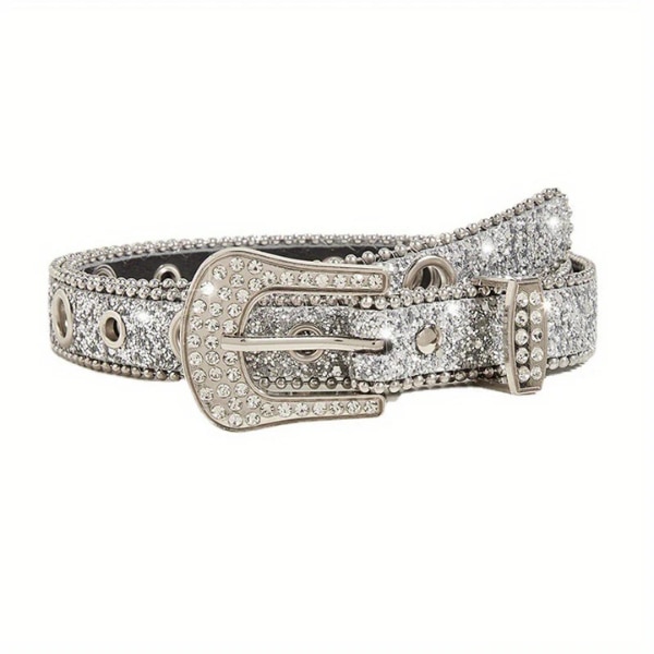 Craze Y2K Sparkly Sequin Belt Gothic Punk Western Cowboy Cowgirl Belt, ₹1,199