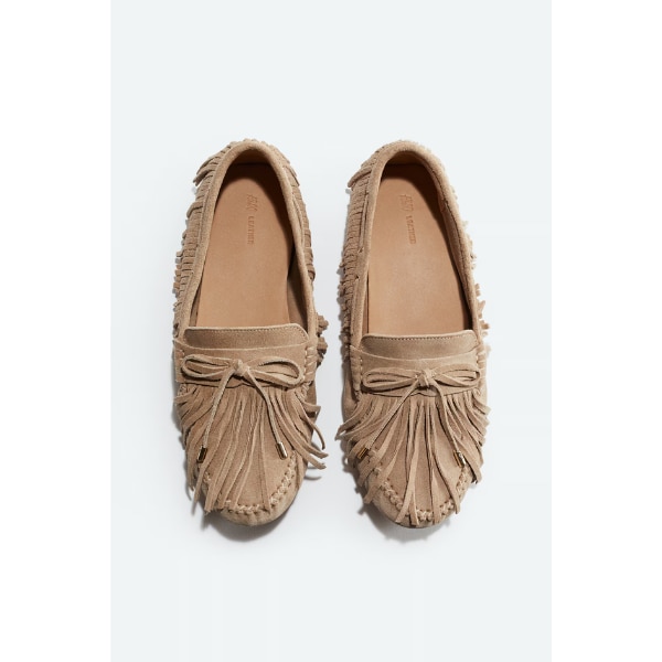 Fringe Suede Loafers, ₹5,999