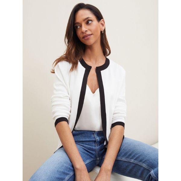 Lipsy Knitted Crew Neck Cardigan, ₹2,250