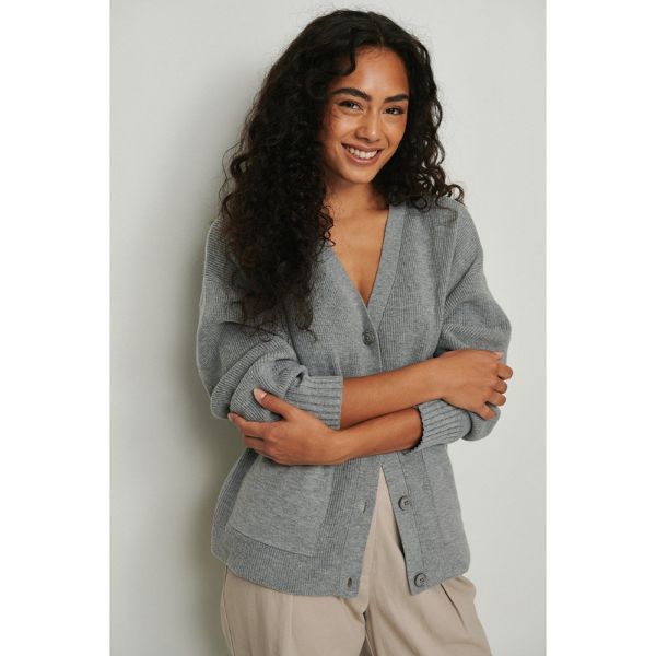 NA-KD Boxy Knitted Pocket Cardigan, ₹5,899
