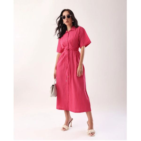 Rareism A-line Fit Midi Dress, ₹3,999