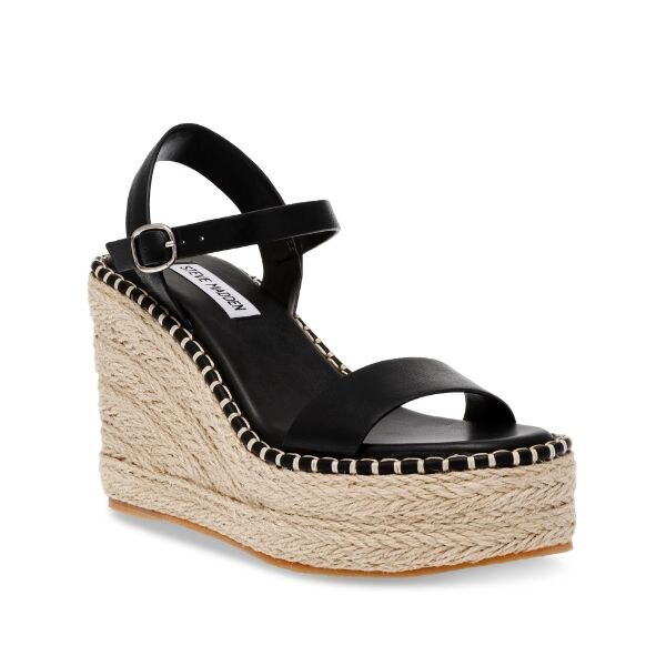 Steve Madden On Edge Black Wedges, ₹9,999