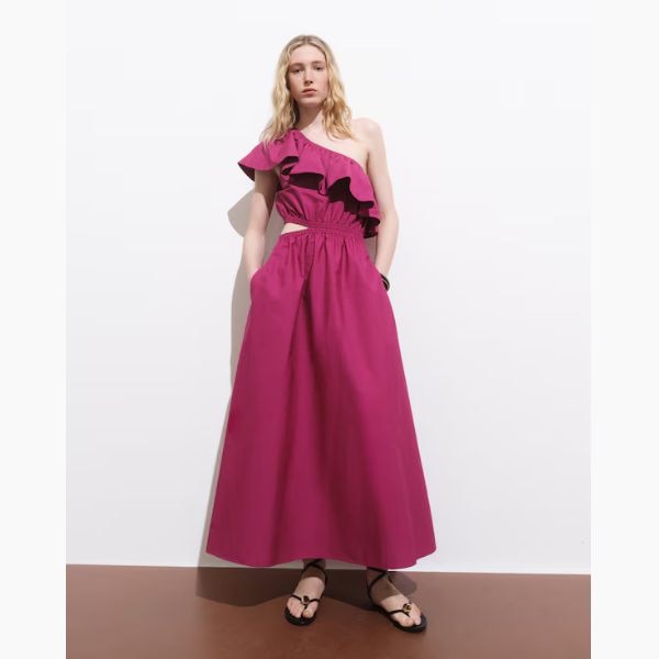 Mango Asymmetrical Dress with Cut-Out, ₹5,790