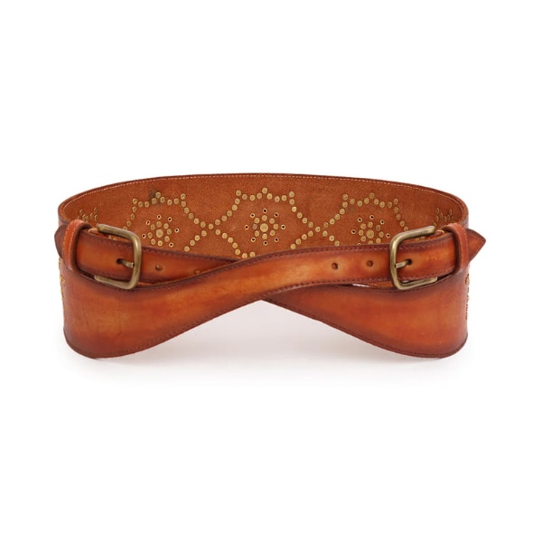 Art N Vintage Tan Women Genuine Leather Belt, ₹3,899  