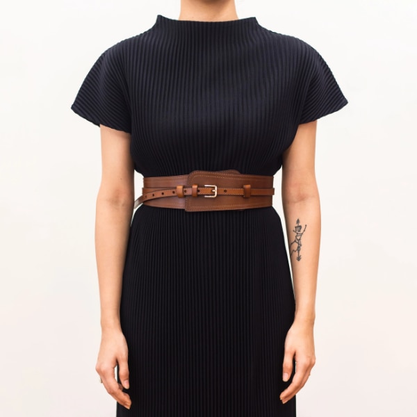 Scarlet Sage Leather Single Buckle Belt, ₹2,800
