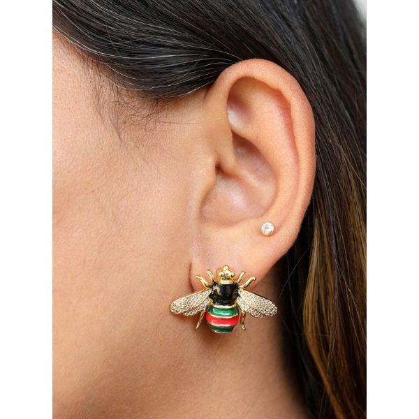 Viari Accessories Mini Bee Studs, ₹2,150