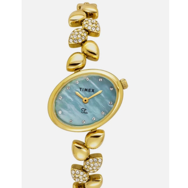 Timex Fria Blue Oval Quartz Women Watch, ₹8,995