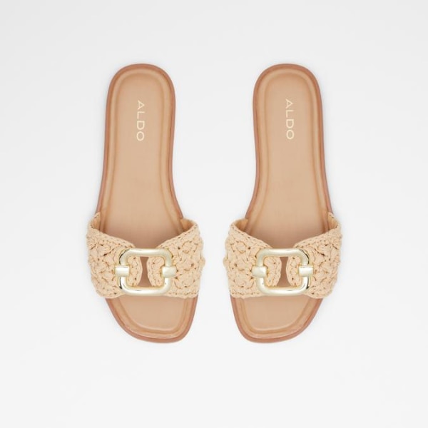Aldo Glaeswen-In Women's Natural Flat Sandals, ₹12,999