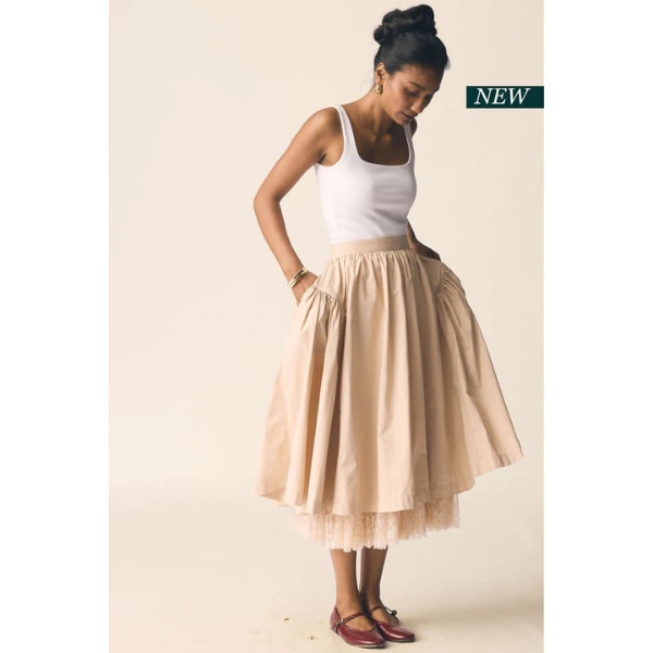 Un Rush Roma Skirt with Lace, ₹6,850