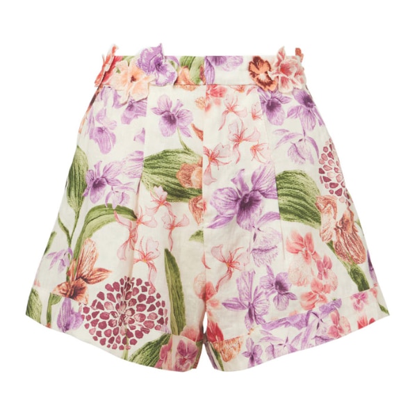 Agua By Agua Bendita Floral High Rise Linen Shorts, ₹31,418 approx.