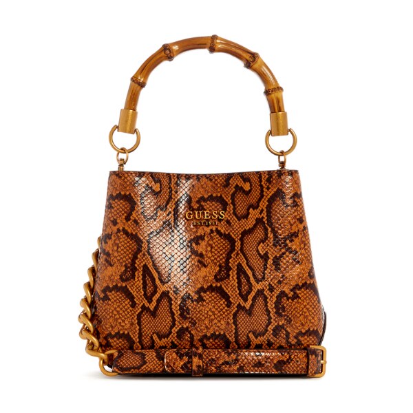Guess Snake Print Eire Small Bucket Bag, ₹16,000