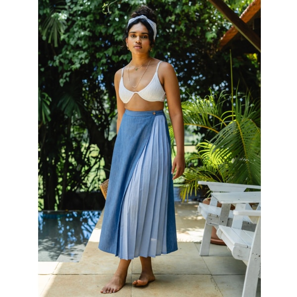 Notch Above Sol Denim Wrap Skirt, ₹4,800