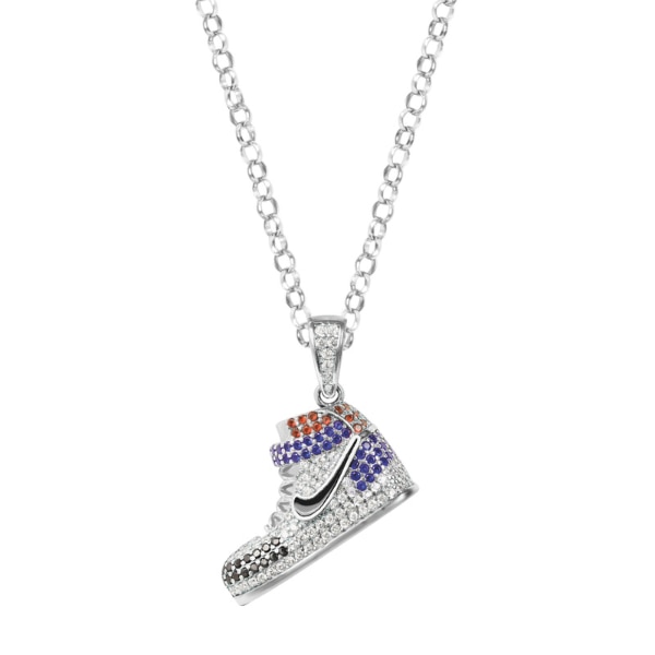 Touch 925 Jordan Sneaker Style Silver Chain Pendant, ₹13,568
