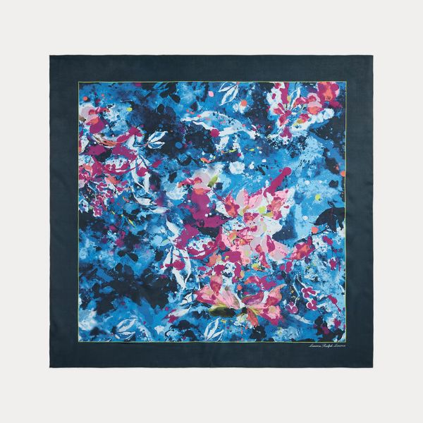 Ralph Lauren Print Silk Square Scarf, ₹12,500