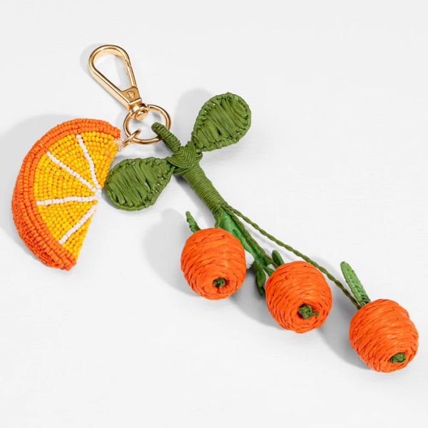 Hair Drama Co. Embellished Orange Bag Charm, ₹1,100