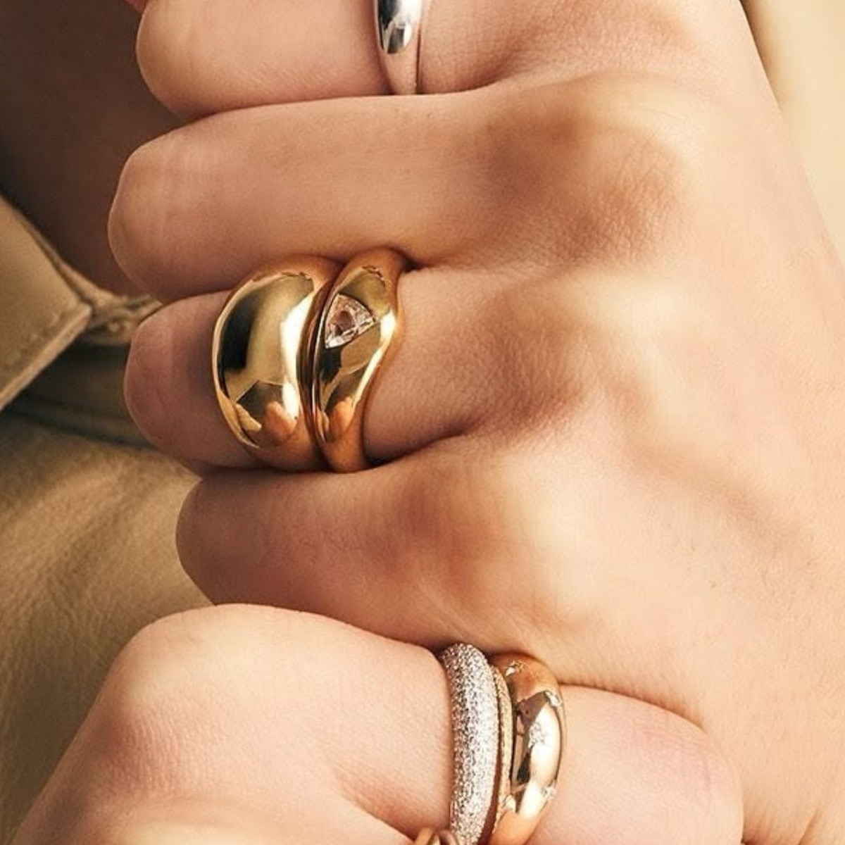 The chicest stackable rings that prove layering jewellery is the ultimate style hack