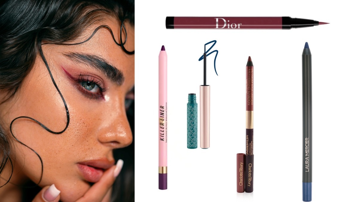 The best coloured eyeliners to wear this fall for a bold makeup look