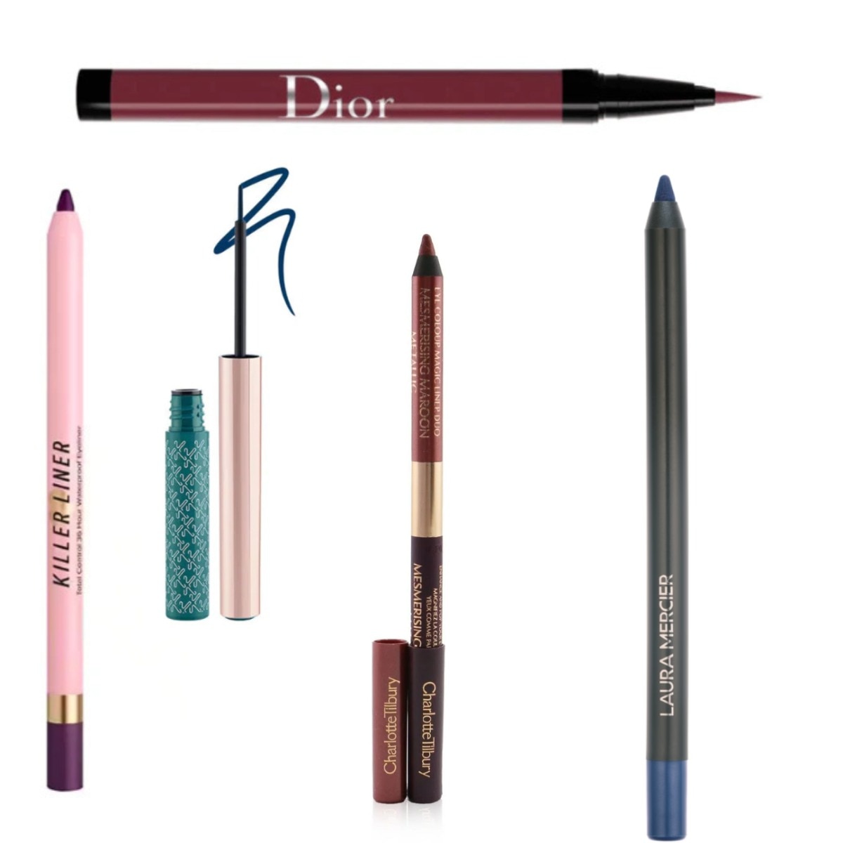 The best coloured eyeliners to wear this fall for a bold makeup look