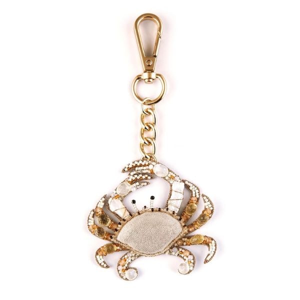 Ensemble Deepa Gurnani Ivory Beaded Crab Bag Charm, ₹7,725