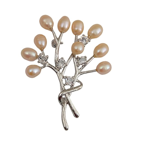 Bling Queen Handmade Freshwater Pearl Brooch Pin, ₹3,300