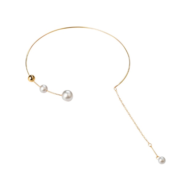 Amalfa Emma Luxury Gold Pearl Necklace, ₹1,700