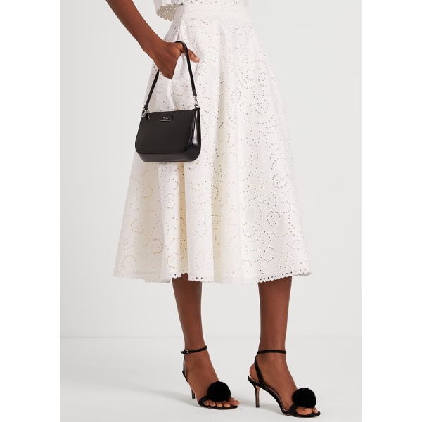 Kate Spade Floral Embroidered Cutwork Midi Skirt, ₹26,600