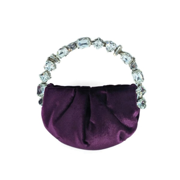 L'alingi Micro Eternity Takiya Velvet Plum Bag, ₹68,265 approx.