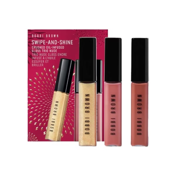 Bobbi Brown Swipe and Shine Crushed Oil-infused Gloss Trio, ₹2,700 approx.