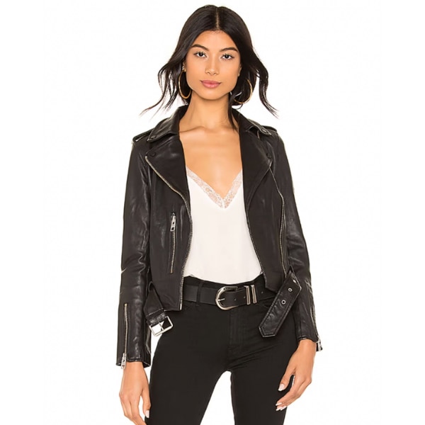 All Saints Balfern Leather Biker Jacket, ₹80,999