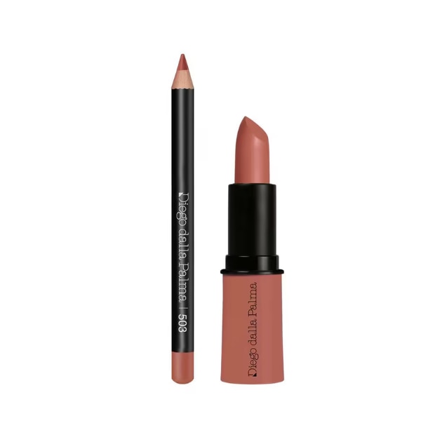 Diego dalla Palma Milano Lip Contour Kit with Lipstick and Lip Liner - Raw Sienna Caramel, ₹2,700 approx.