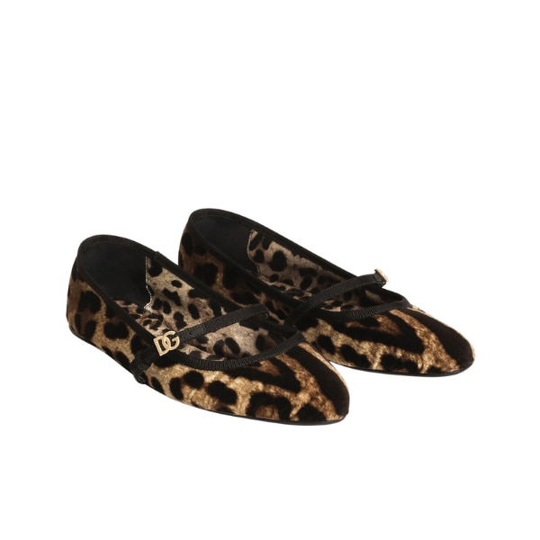 Dolce & Gabbana Printed Velvet Ballet Flats, ₹87,500 approx.