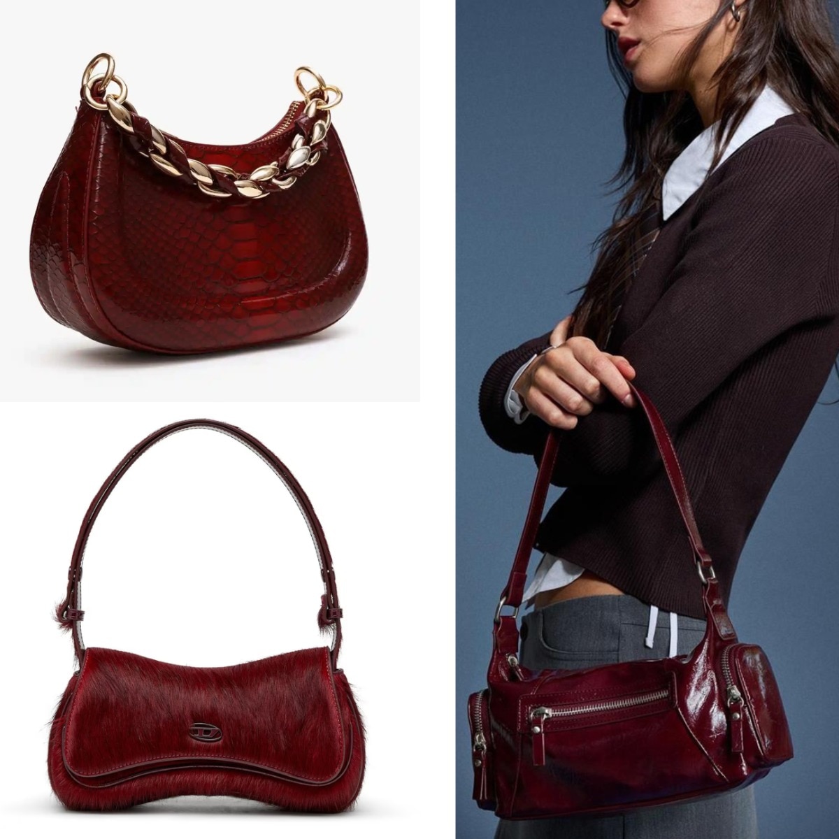 The burgundy bag edit that keeps your fall wardrobe bloody iconic