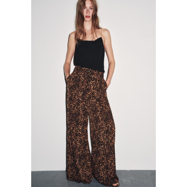 Zara Animal Print Palazzo Trousers, ₹4,350