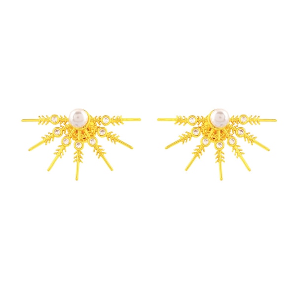 Arvino Luminescent Pearl Star Studs, ₹2,000