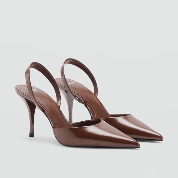 Mango Patent Leather Pointed-toe Court Shoes, ₹4,090