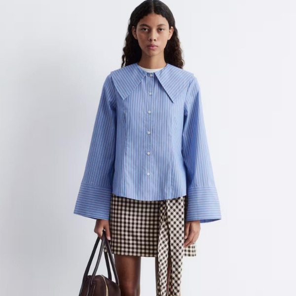 Other Stories Oversized Collar Striped Shirt, ₹8,100