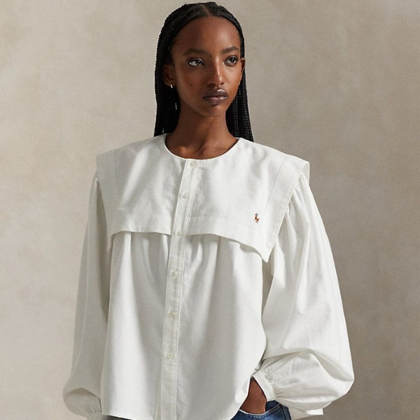 Ralph Lauren Bib Cotton Oxford Shirt, ₹26,990