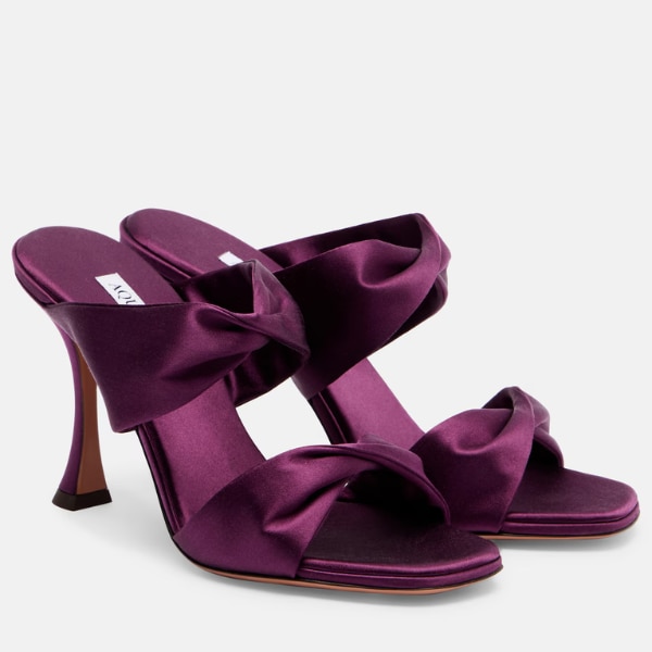 Aquazzura Twist 95 Satin Mules, ₹60,019 
